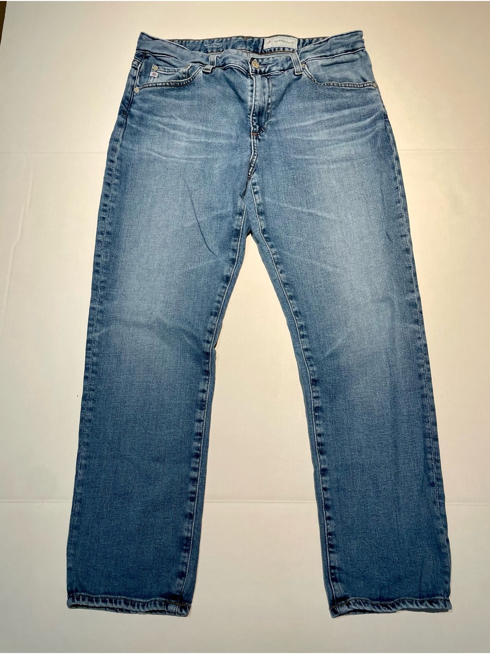 AG For Anthropologie The Nolan Ankle Relaxed Slim Jeans Blue Size 30R
